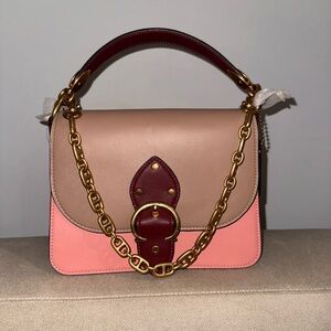 Coach Beat Shoulder Bag – Colorblock Glovetanned Leather (Pink/Multi)
